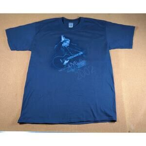 2001/ 2002 Neil Diamond Live Concert Tour T-Shirt Blue Gilden Mens Size L